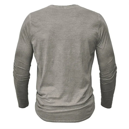 Camisa Henley de Hombre |  Manga Larga