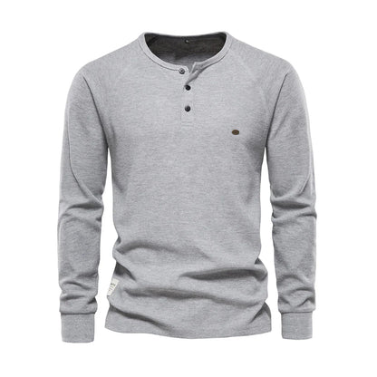 Camiseta Henley de Hombre | Manga Larga