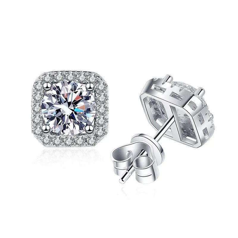 Lori | Luxurious Moissanite Stud Earrings Set (with Certificate)