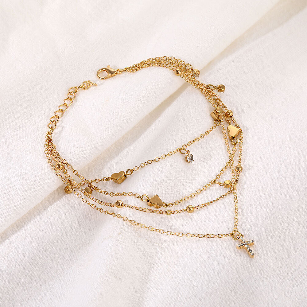 Luxury multilayer anklet