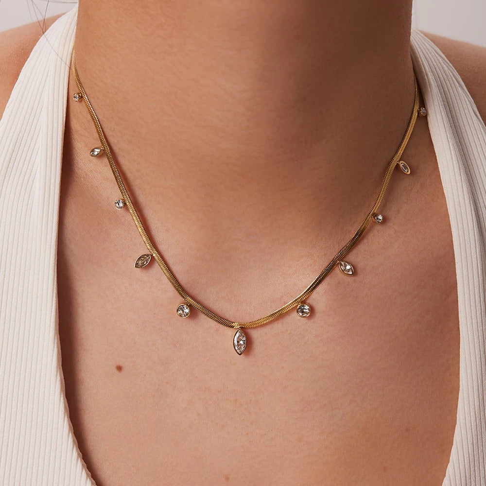 Liz | Luxury snake necklace