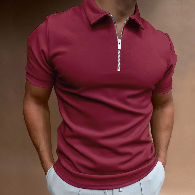 Polo casual de manga corta para hombre