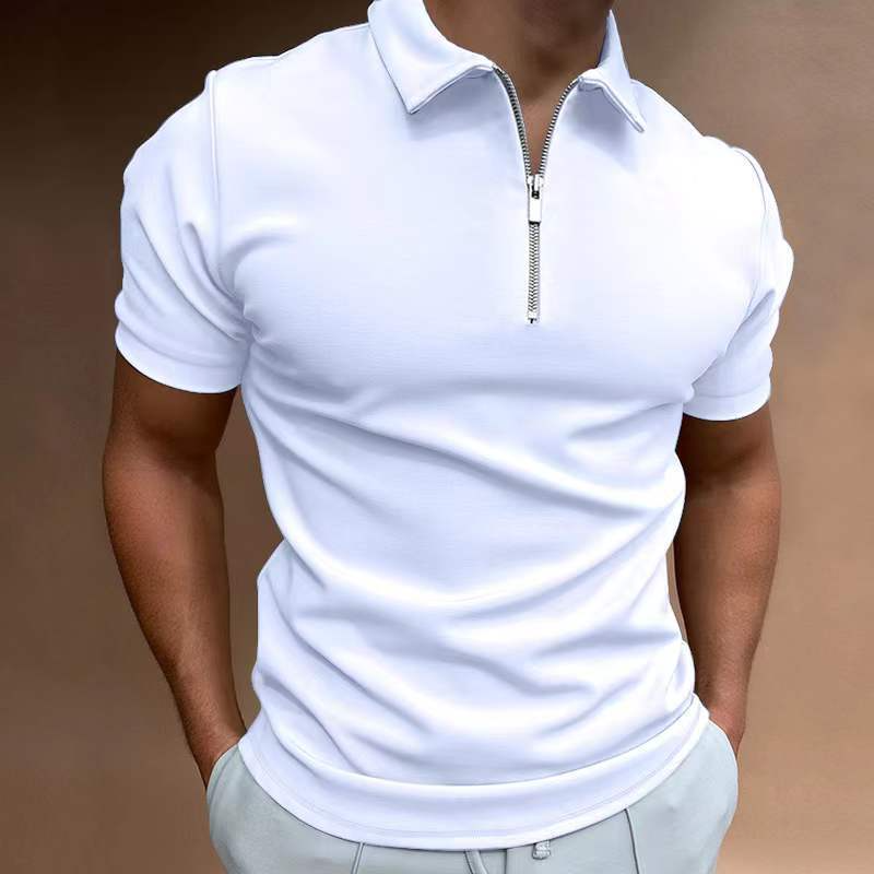 Polo casual de manga corta para hombre