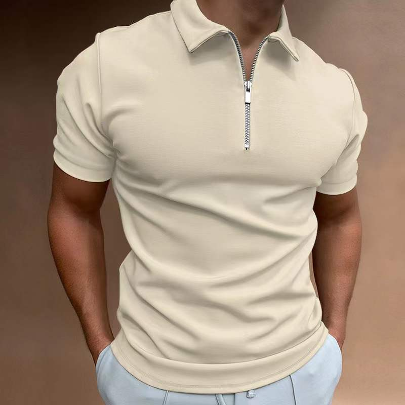 Polo casual de manga corta para hombre