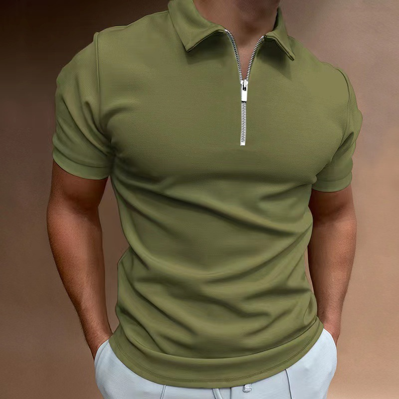 Polo casual de manga corta para hombre