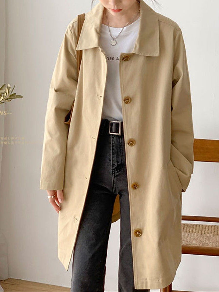 Mid-length trench coat