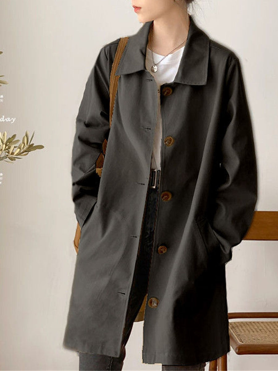 Mid-length trench coat