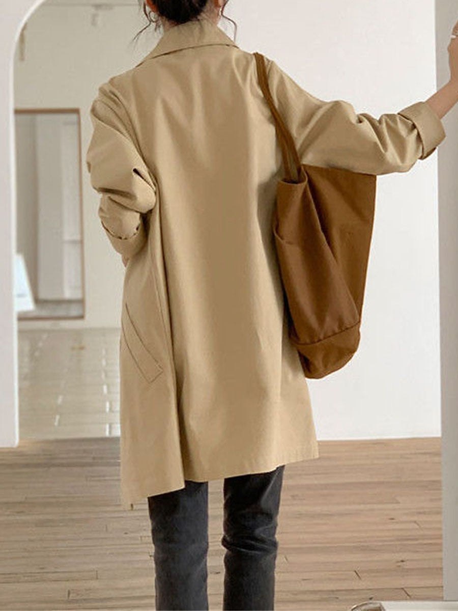 Mid-length trench coat