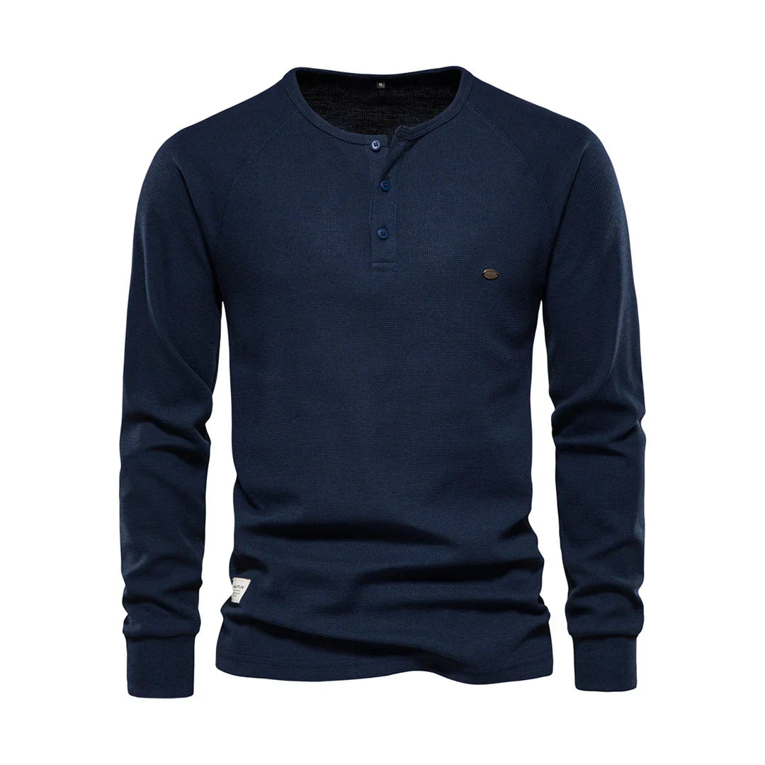 Camiseta Henley de Hombre | Manga Larga