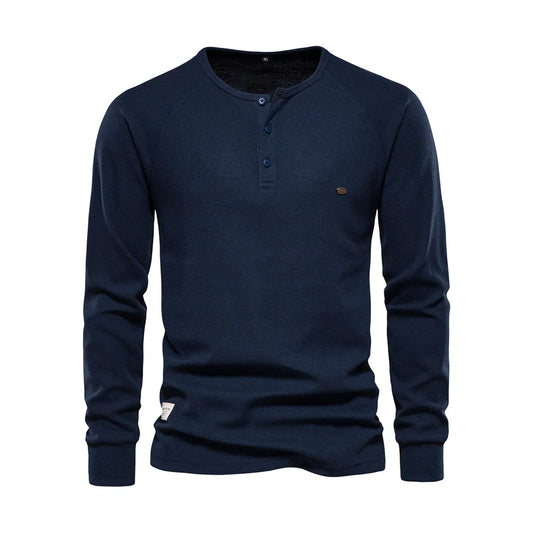 Camiseta Henley de Hombre | Manga Larga