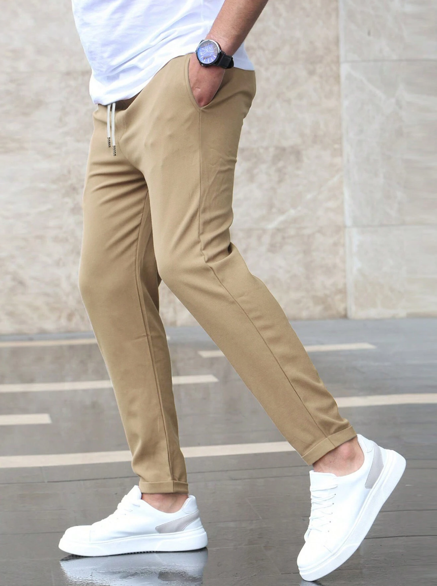 Pantalones Elásticos de Hombre | Cintura con Cordón