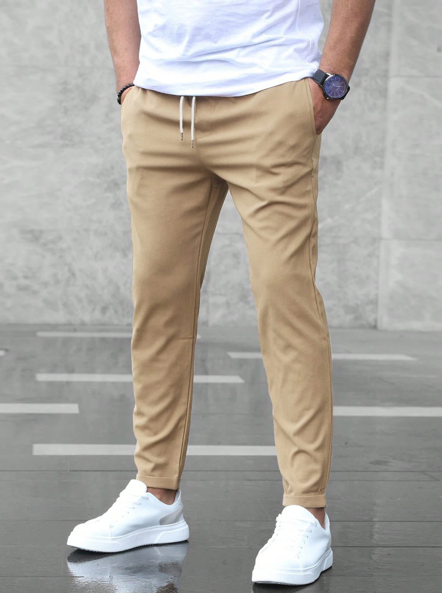 Pantalones Elásticos de Hombre | Cintura con Cordón
