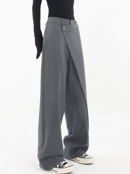 Pantalones Asimétricos de Mujer | Cierre con Botón