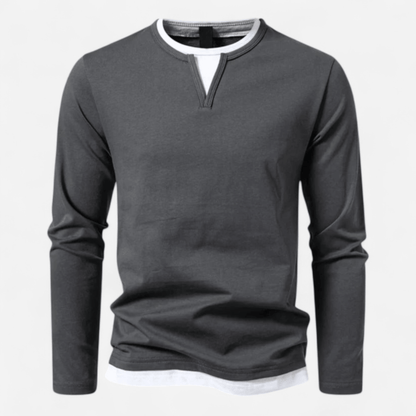 Camisa de Hombre de Manga Larga | Cuello en V