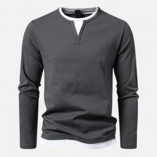Camisa de Hombre de Manga Larga | Cuello en V