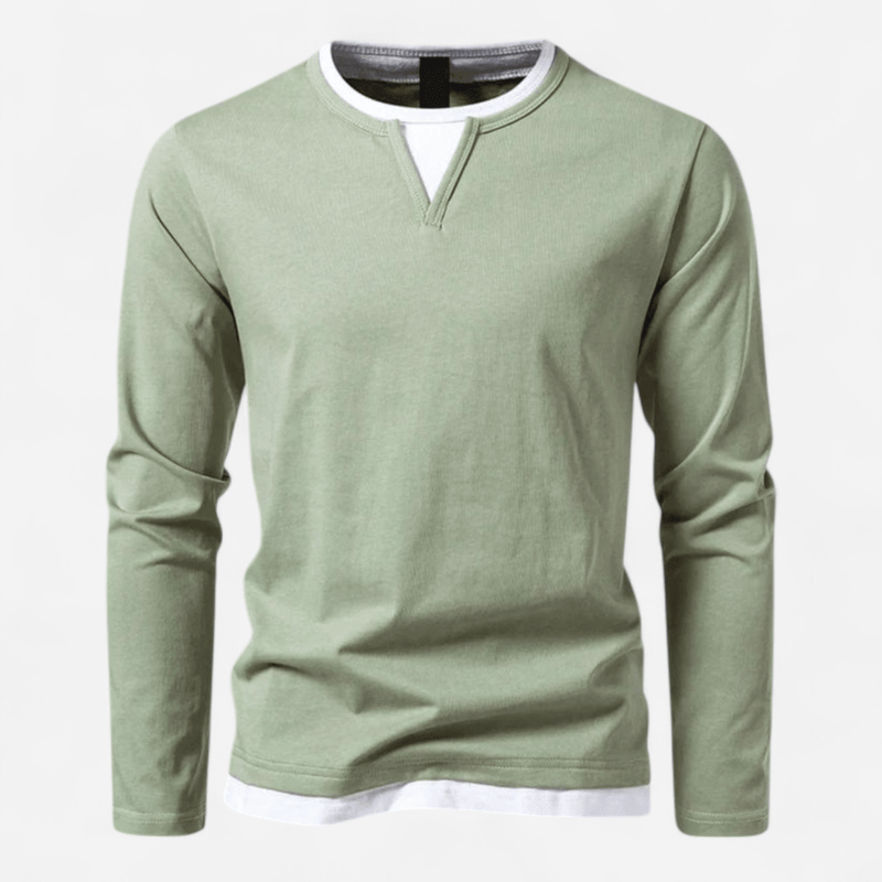 Camisa de Hombre de Manga Larga | Cuello en V