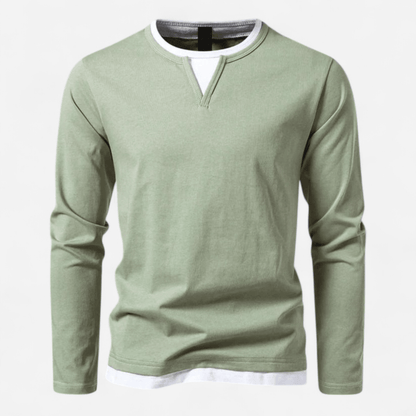 Camisa de Hombre de Manga Larga | Cuello en V