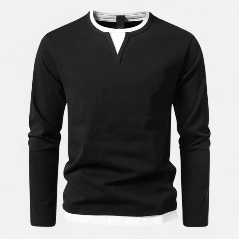 Camisa de Hombre de Manga Larga | Cuello en V