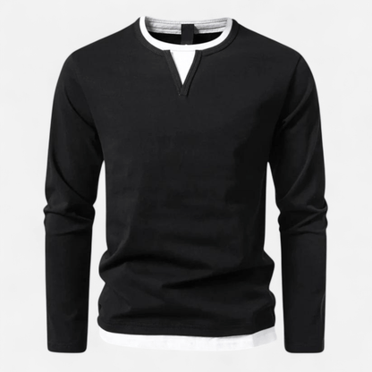 Camisa de Hombre de Manga Larga | Cuello en V