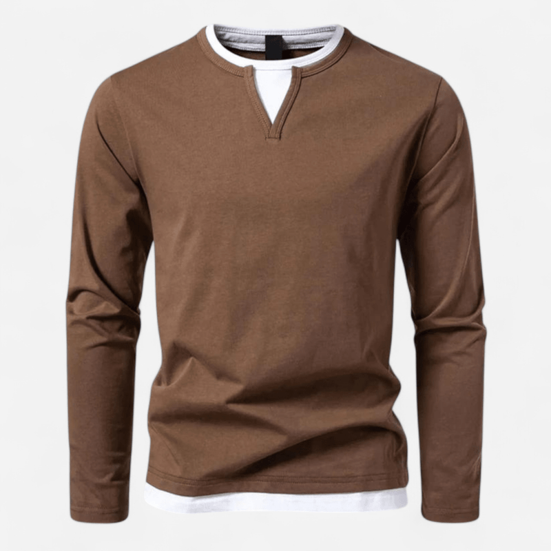 Camisa de Hombre de Manga Larga | Cuello en V