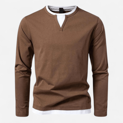 Camisa de Hombre de Manga Larga | Cuello en V