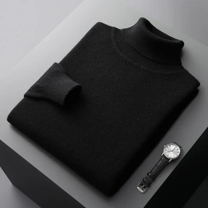 Suéter de Cuello Alto de Hombre | Estilo Clásico