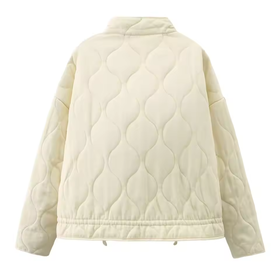 Chaqueta acolchada para mujer | Detalle de bolsillos