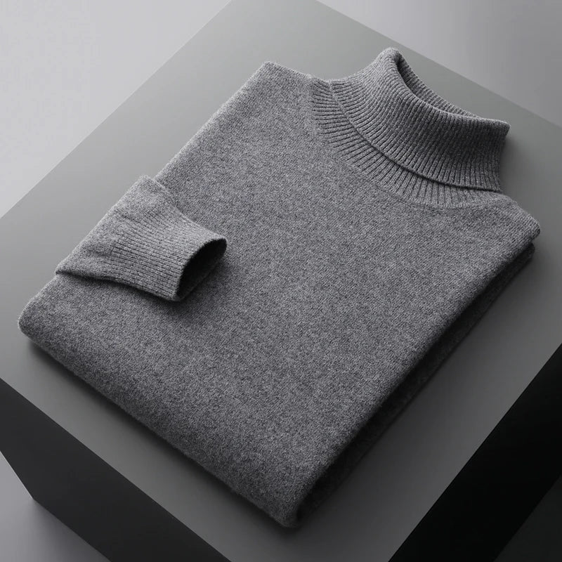 Suéter de Cuello Alto de Hombre | Estilo Clásico