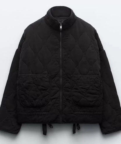 Chaqueta acolchada para mujer | Detalle de bolsillos