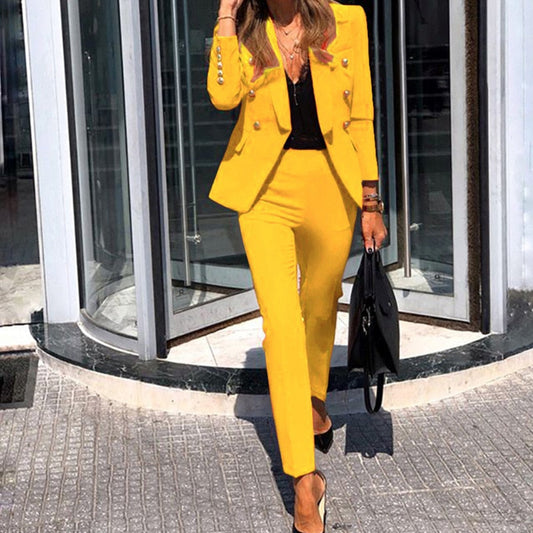 Conjunto de Blazer y Pantalón de Mujer | Corte Entallado