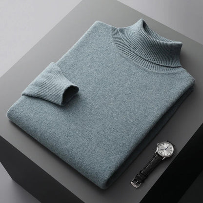 Suéter de Cuello Alto de Hombre | Estilo Clásico