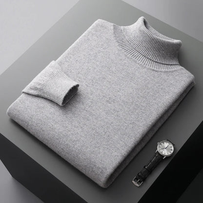 Suéter de Cuello Alto de Hombre | Estilo Clásico