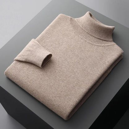 Suéter de Cuello Alto de Hombre | Estilo Clásico