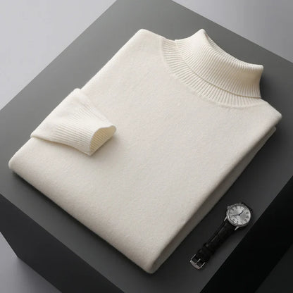 Suéter de Cuello Alto de Hombre | Estilo Clásico