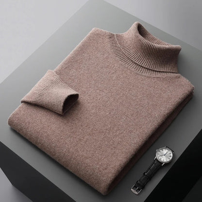 Suéter de Cuello Alto de Hombre | Estilo Clásico