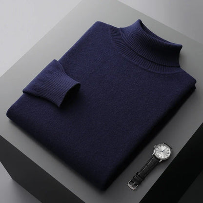 Suéter de Cuello Alto de Hombre | Estilo Clásico