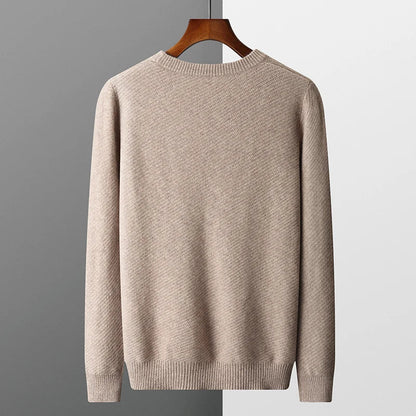 Suéter de Hombre con Cuello Redondo | Textura Acanalada