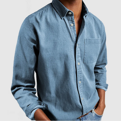 Camisa Casual Abotonada de Hombre | Bolsillo en el Pecho
