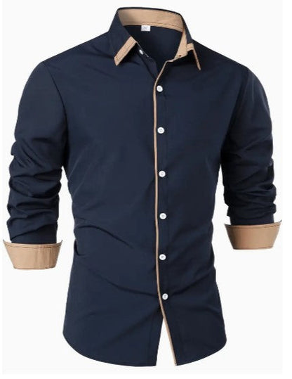 Camisa Casual de Hombre | Detalle en Contraste