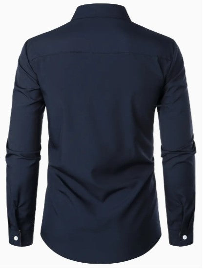 Camisa Casual de Hombre | Detalle en Contraste