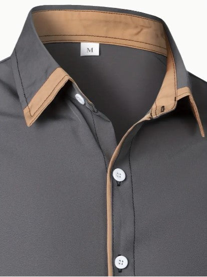 Camisa Casual de Hombre | Detalle en Contraste