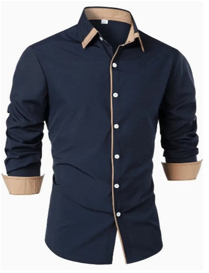 Camisa Casual de Hombre | Detalle en Contraste