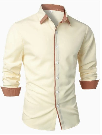 Camisa Casual de Hombre | Detalle en Contraste