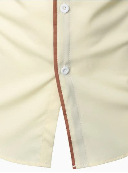 Camisa Casual de Hombre | Detalle en Contraste