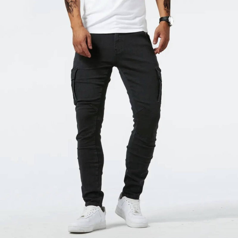 Jeans Cargo de Hombre | Corte Slim