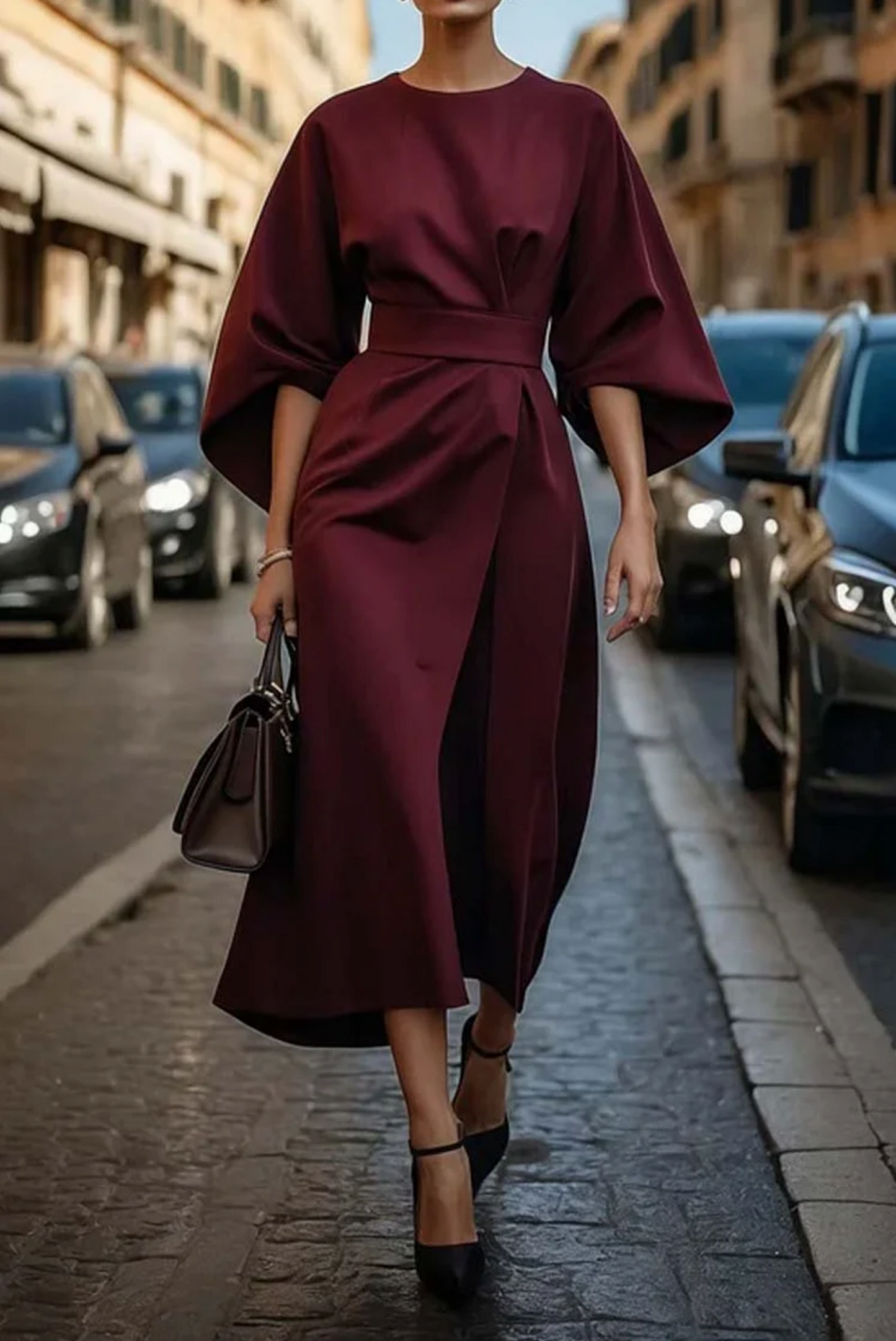 Vestido Maxi de Mujer | Cintura con Cinturón
