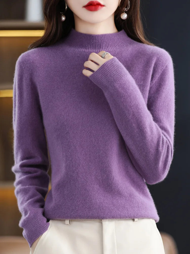 Suéter de Mujer con Cuello Alto | Corte Elegante