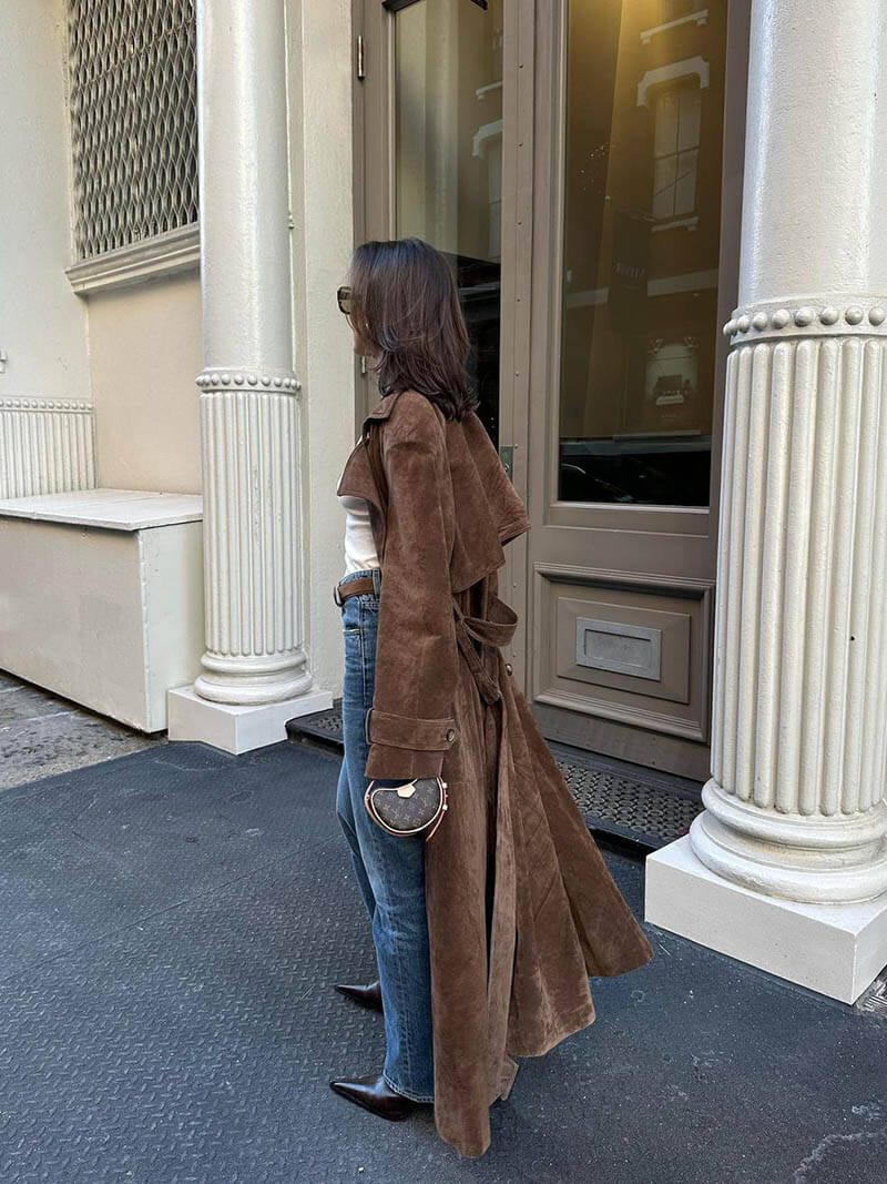 Abrigo Tipo Trench de Mujer | Largo