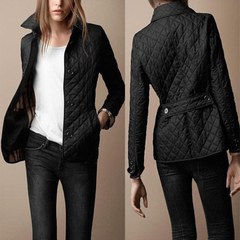 Chaqueta acolchada para mujer | Cierre de botones