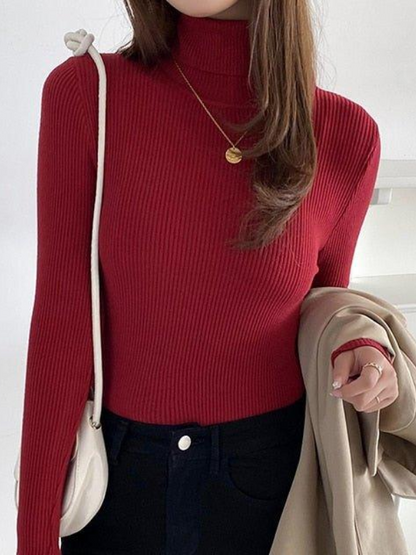 Suéter de Mujer de Cuello Alto | Corte Ajustado